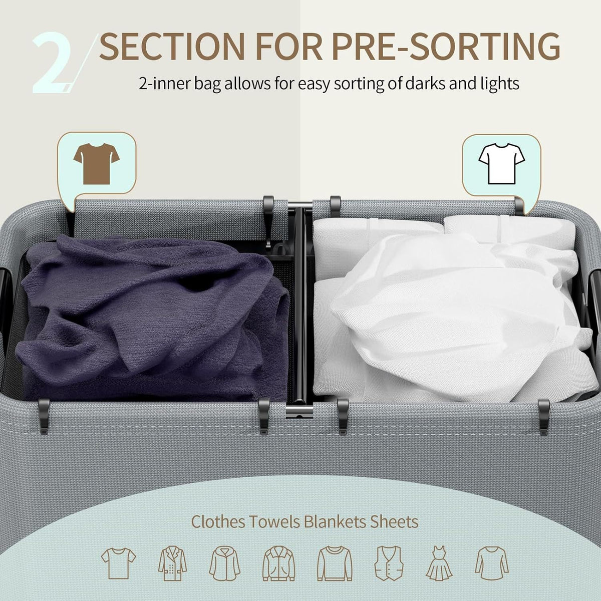 Laundry Basket with Large Volume | Kelmera