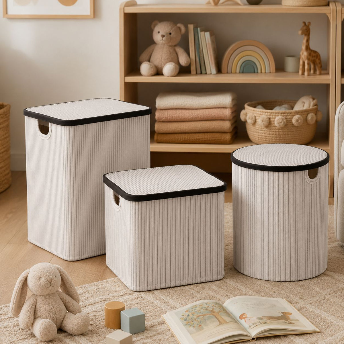 Laundry Basket with Lid and Handles | Kelmera