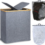Laundry Basket with Lid and Shelf Table | Kelmera