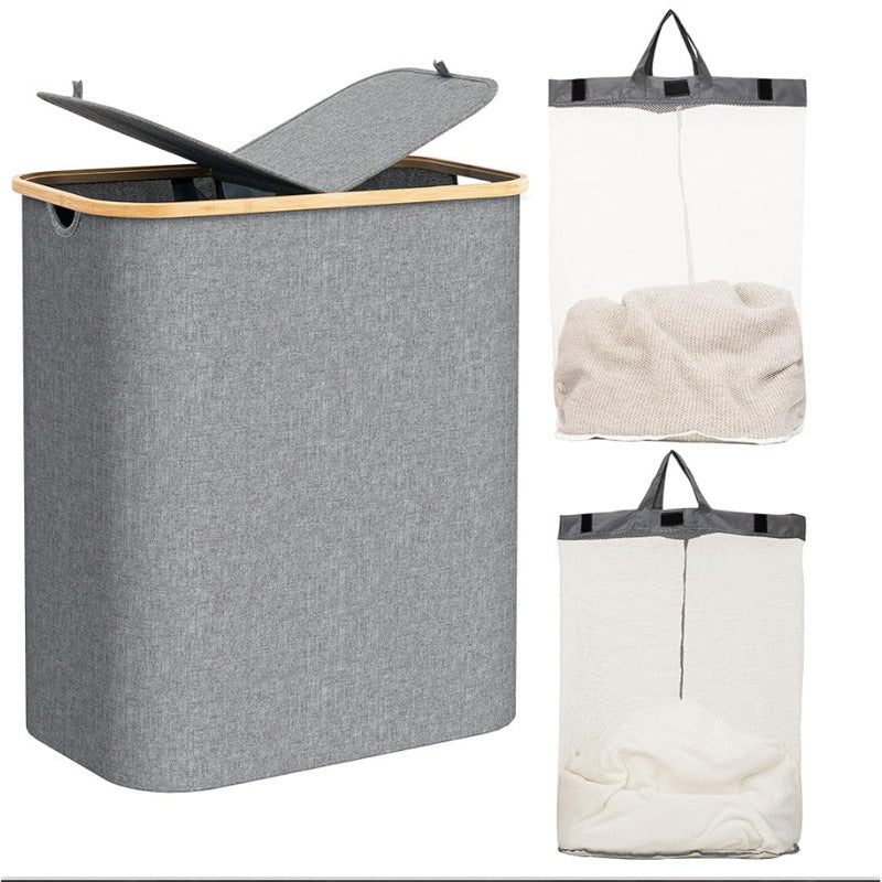 Laundry Basket with Practical Lid and Carrying Handles | Kelmera