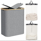 Laundry Basket with Practical Lid and Carrying Handles | Kelmera