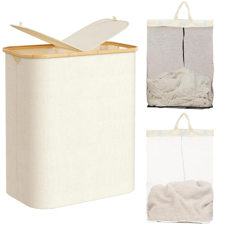 Laundry Basket with Practical Lid and Carrying Handles | Kelmera