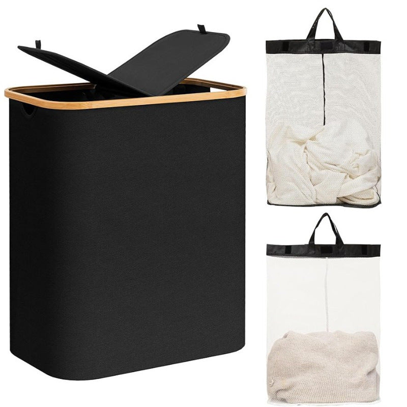 Laundry Basket with Practical Lid and Carrying Handles | Kelmera