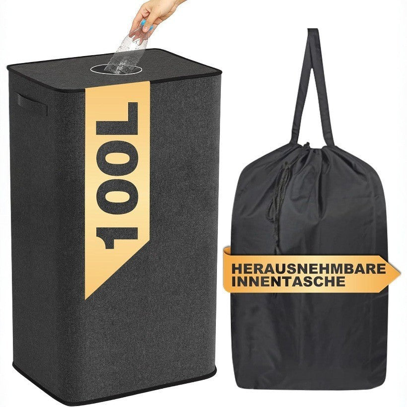 Laundry Basket with Removable Inner Bag | Kelmera
