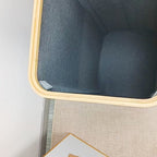Laundry Basket with Removable Lid and Bamboo Frame | Kelmera
