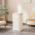 Laundry Basket with Removable Lid and Bamboo Frame | Kelmera