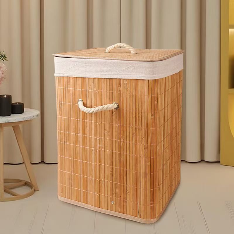 Laundry Basket Woven Natural Fiber Bamboo | Kelmera
