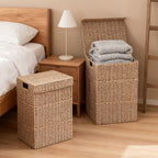Laundry Basket Woven Natural Fiber Stackable | Kelmera