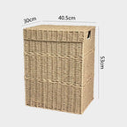 Laundry Basket Woven Natural Fiber Stackable | Kelmera