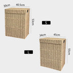 Laundry Basket Woven Natural Fiber Stackable | Kelmera