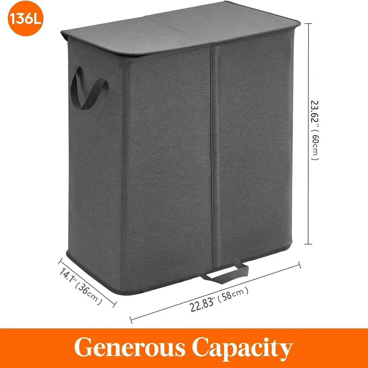 Laundry Container with Separating Compartments | Kelmera