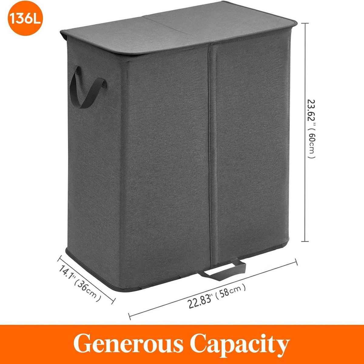 Laundry Container with Separating Compartments | Kelmera