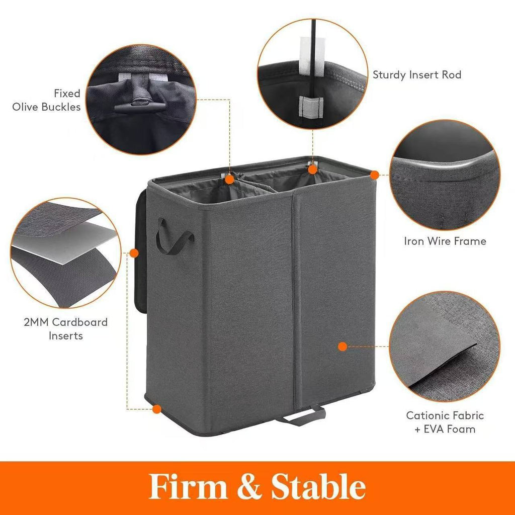 Laundry Container with Separating Compartments | Kelmera