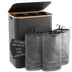 Laundry Separation System with Multiple Compartments and Lid | Kelmera