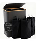 Laundry Separation System with Three Compartments and Removable Inner Pockets | Kelmera