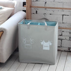 Laundry Separator Basket with Handles and Compartments | Kelmera