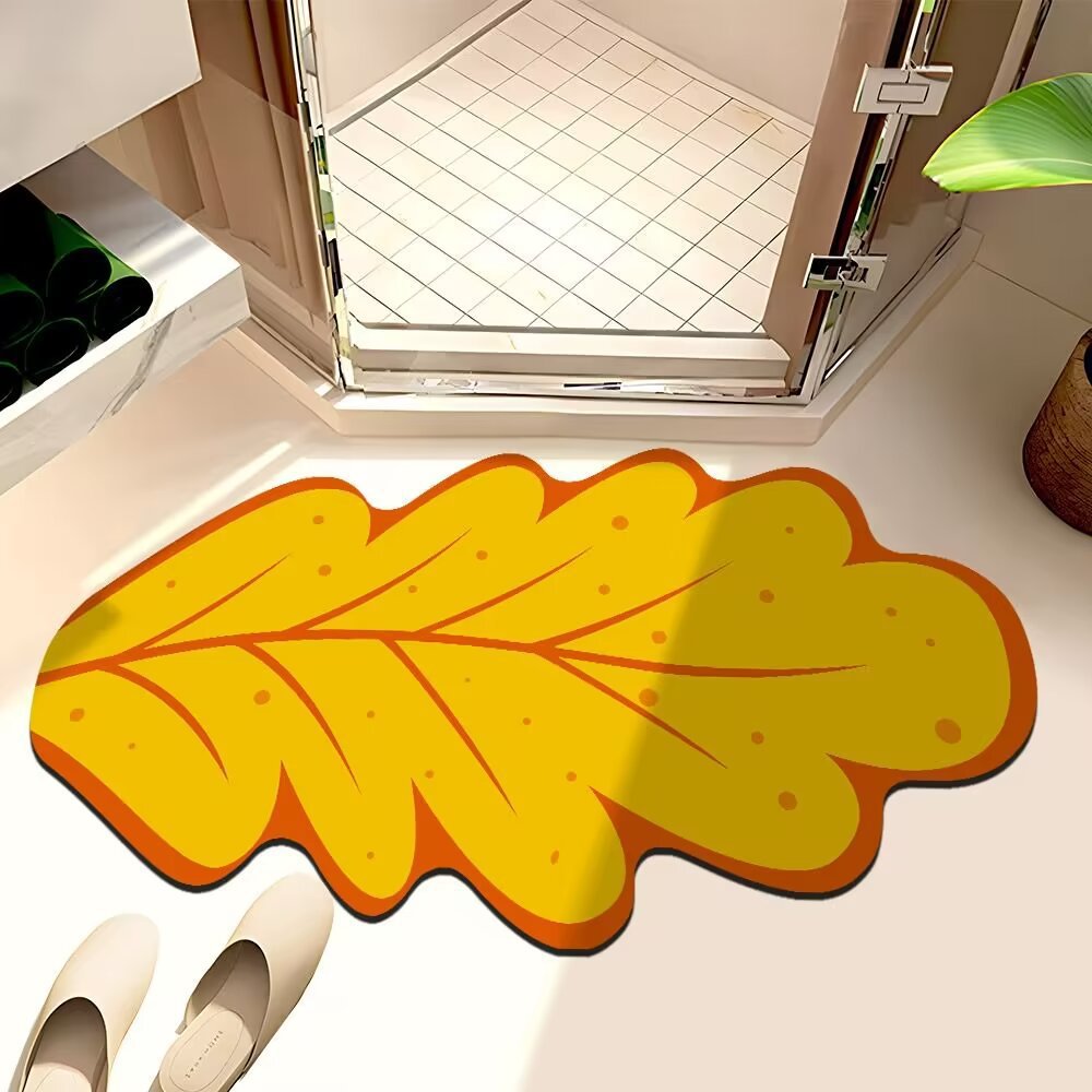 Leaf-Shaped Bath Mat | Kelmera