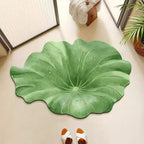 Leaf-Shaped Decorative Area Rug | Kelmera