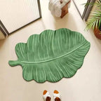 Leaf-Shaped Decorative Area Rug | Kelmera