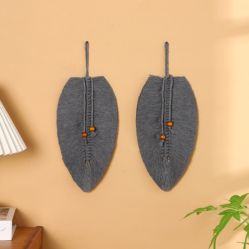 Leaf-Shaped Macrame Wall Art | Kelmera