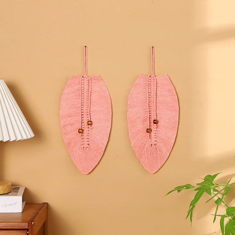 Leaf-Shaped Macrame Wall Art | Kelmera