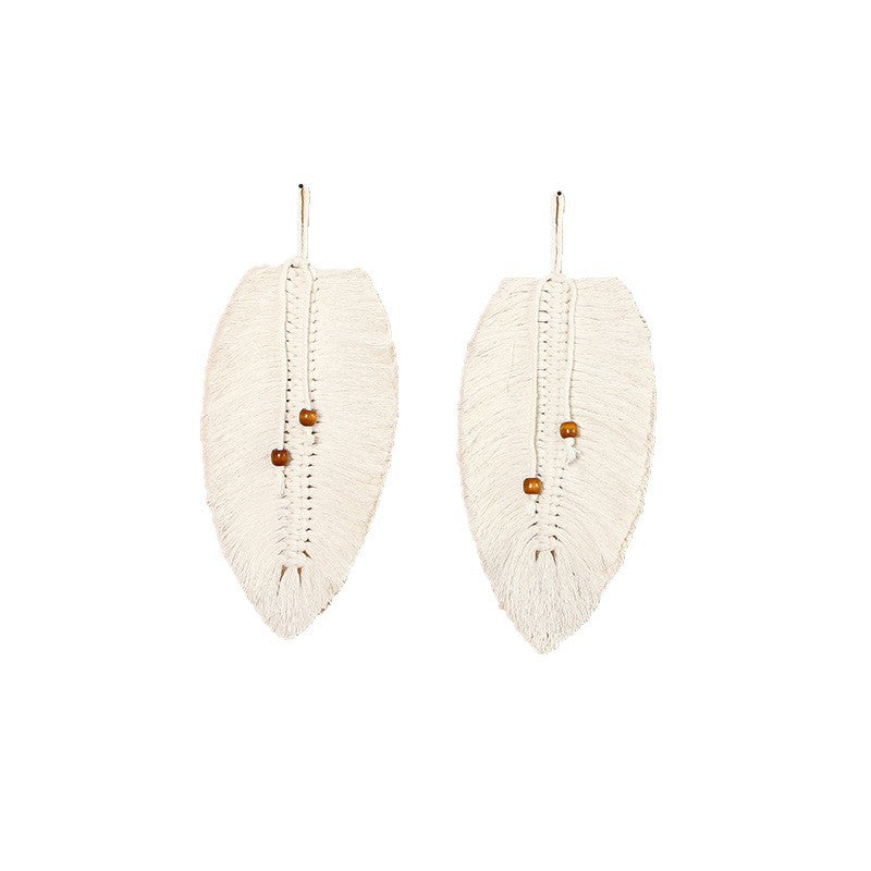 Leaf-Shaped Macrame Wall Art | Kelmera