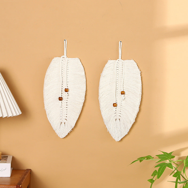 Leaf-Shaped Macrame Wall Art | Kelmera