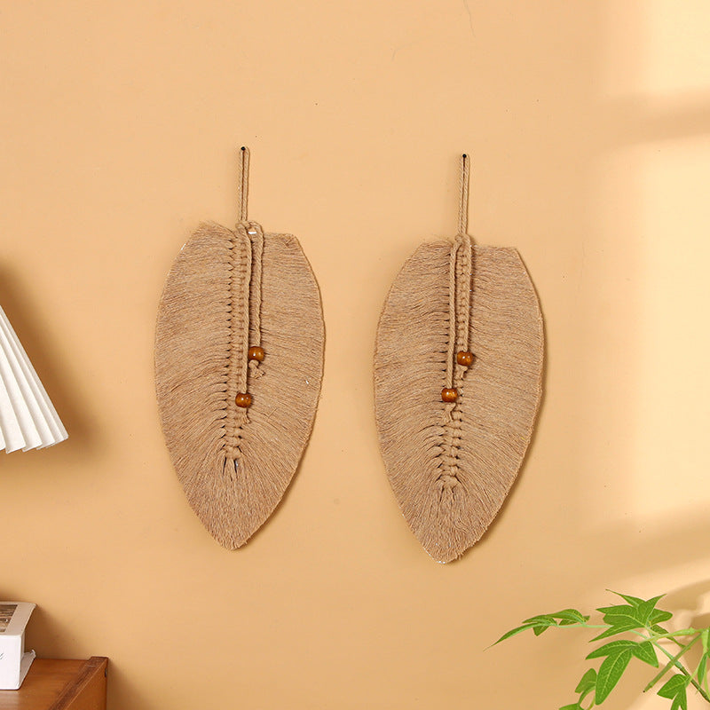 Leaf-Shaped Macrame Wall Art | Kelmera
