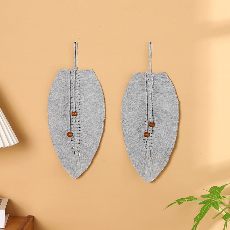 Leaf-Shaped Macrame Wall Art | Kelmera