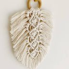 Leaf Shaped Macrame Wall Decor | Kelmera