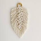 Leaf Shaped Macrame Wall Decor | Kelmera