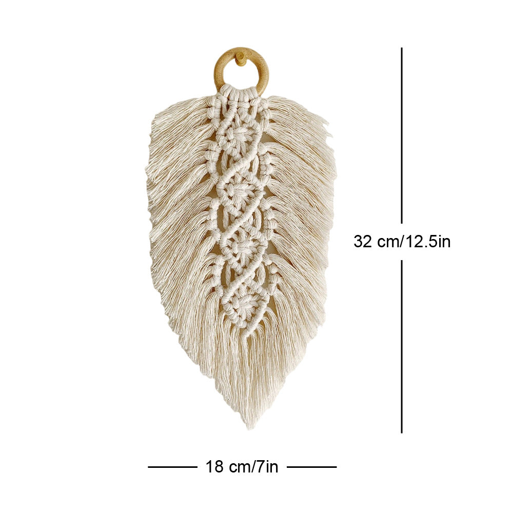 Leaf Shaped Macrame Wall Decor | Kelmera