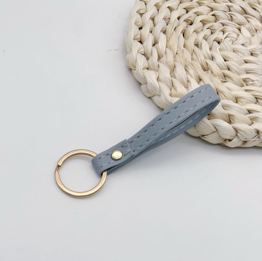 Leather Keychain Soft Textile Metal | Kelmera