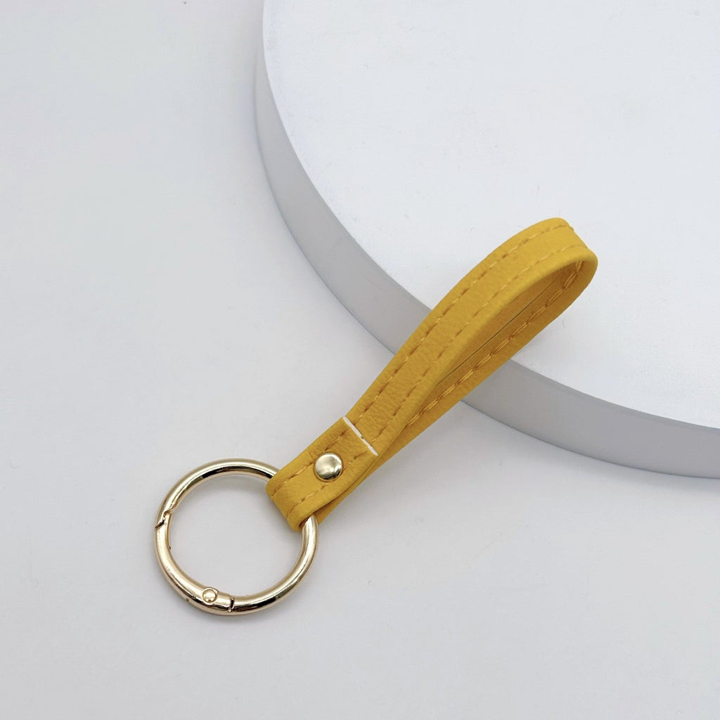 Leather Keychain Soft Textile Metal | Kelmera