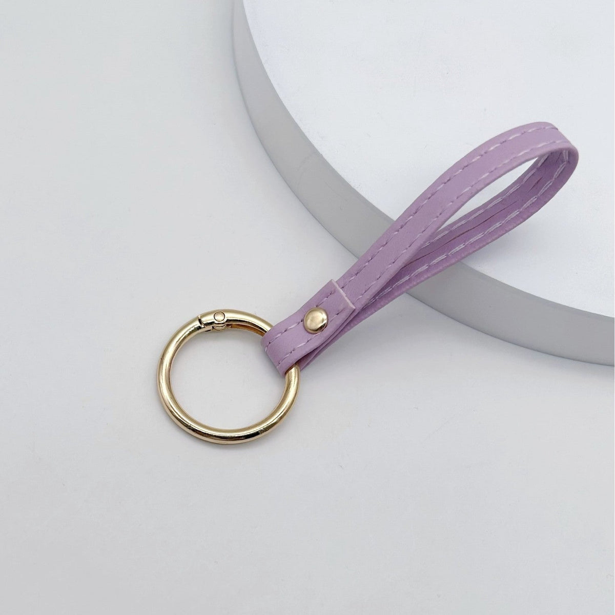 Leather Keychain Soft Textile Metal | Kelmera