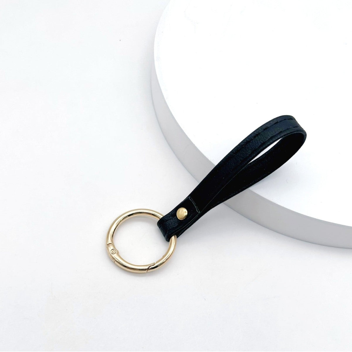 Leather Keychain Soft Textile Metal | Kelmera