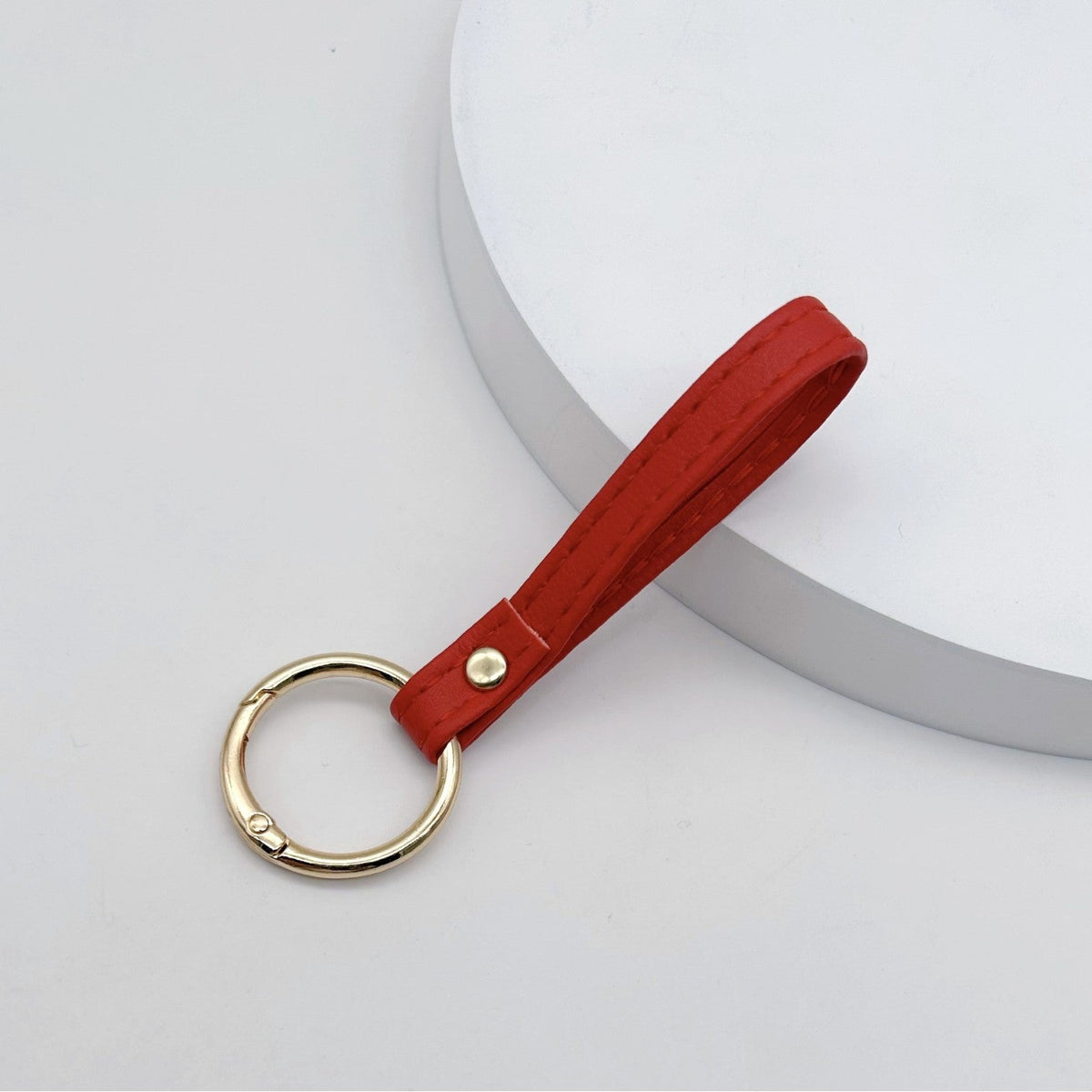 Leather Keychain Soft Textile Metal | Kelmera
