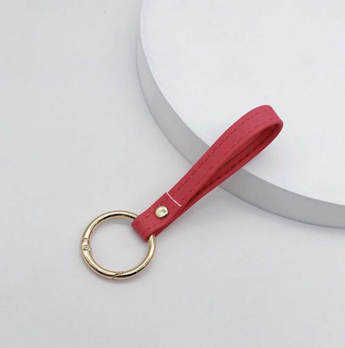 Leather Keychain Soft Textile Metal | Kelmera