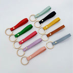 Leather Keychain Soft Textile Metal | Kelmera