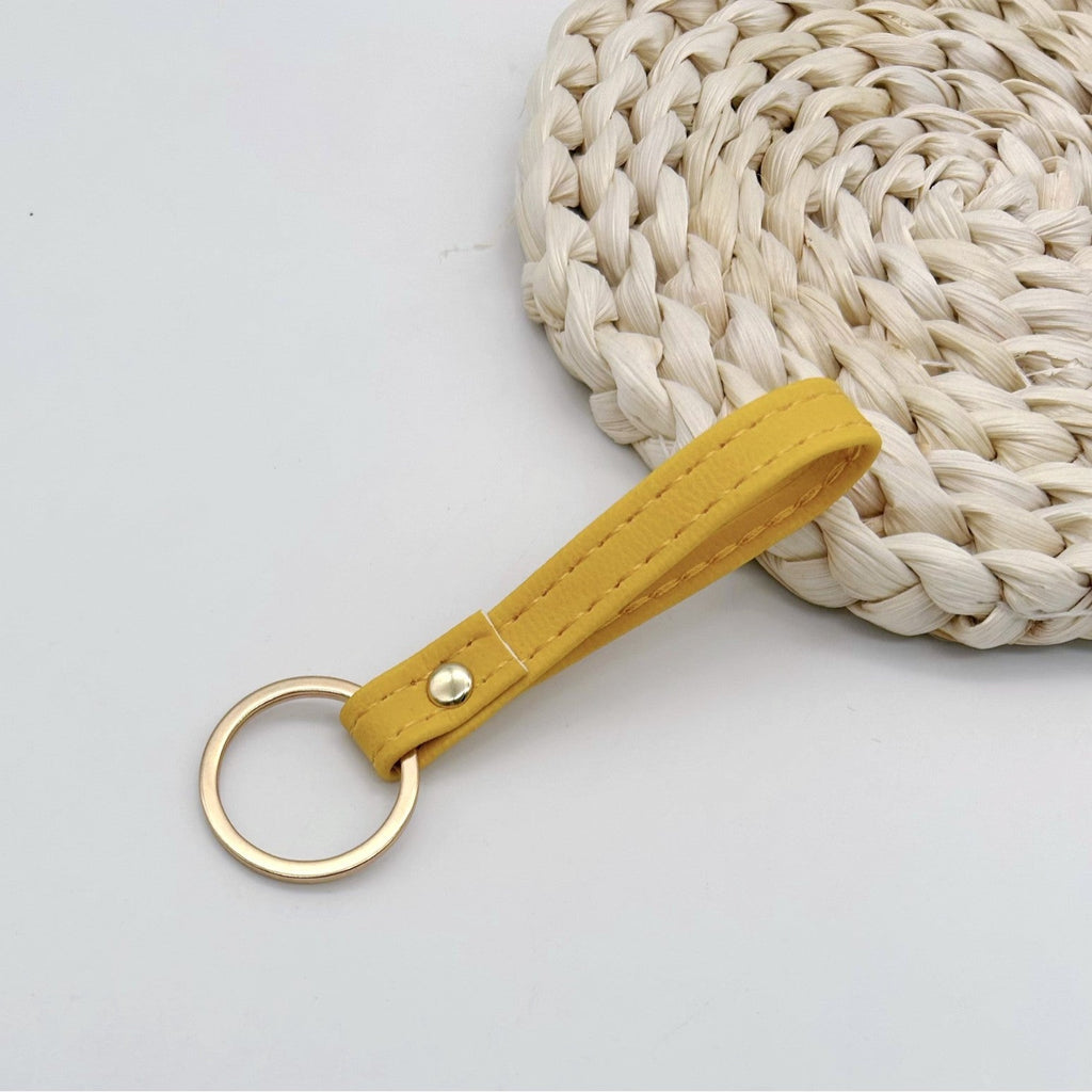 Leather Keychain Soft Textile Metal | Kelmera