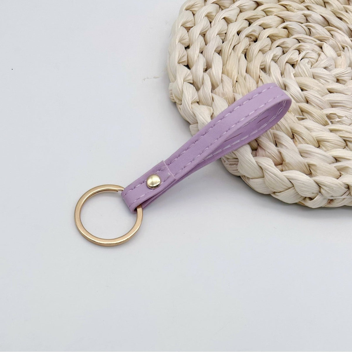 Leather Keychain Soft Textile Metal | Kelmera