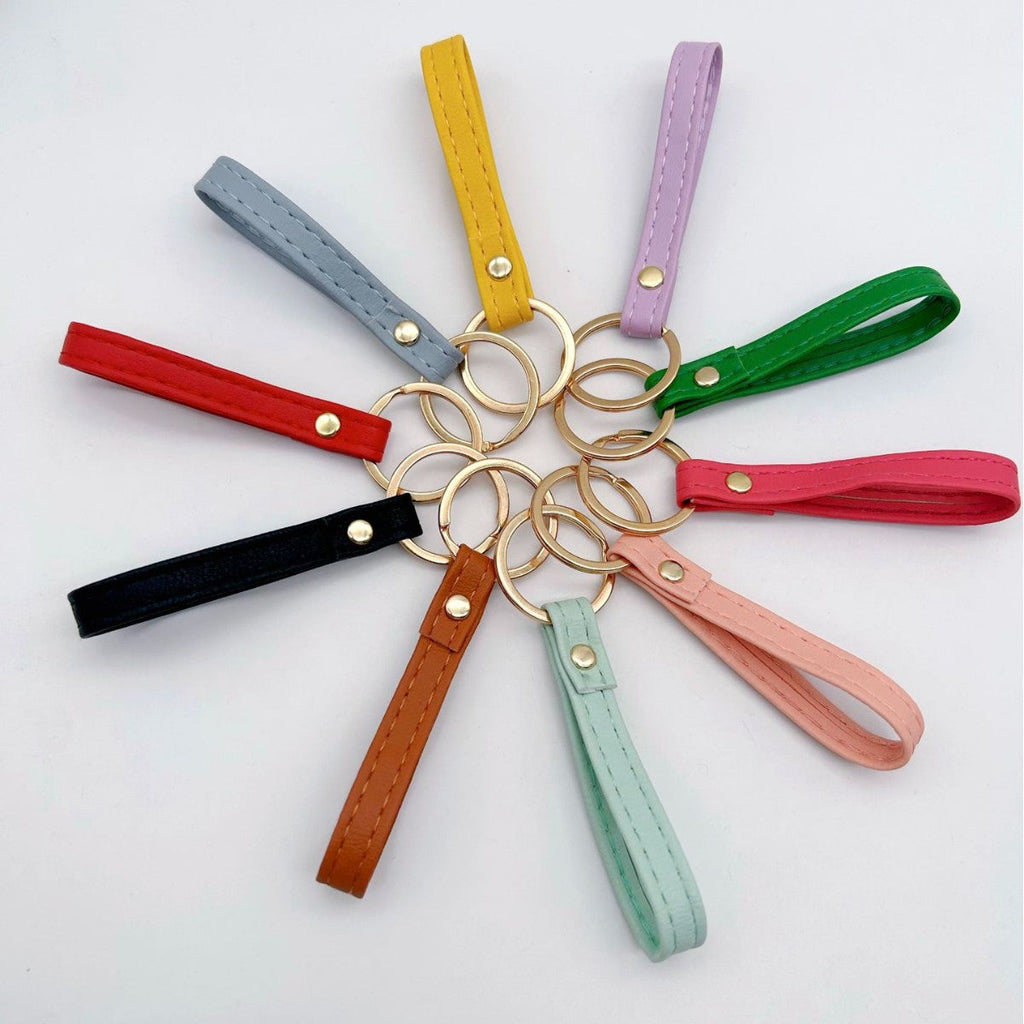 Leather Keychain Soft Textile Metal | Kelmera