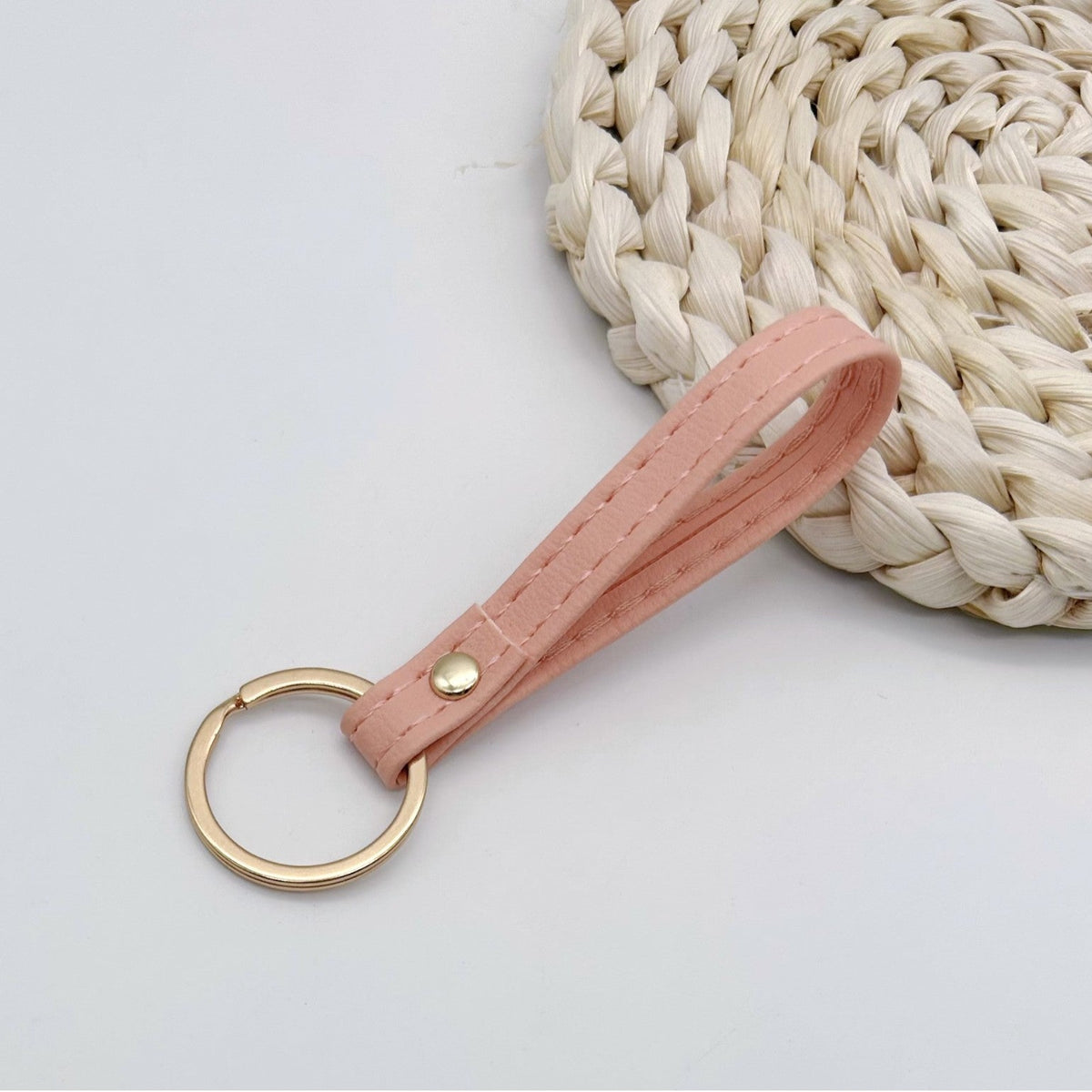 Leather Keychain Soft Textile Metal | Kelmera