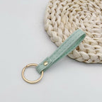 Leather Keychain Soft Textile Metal | Kelmera