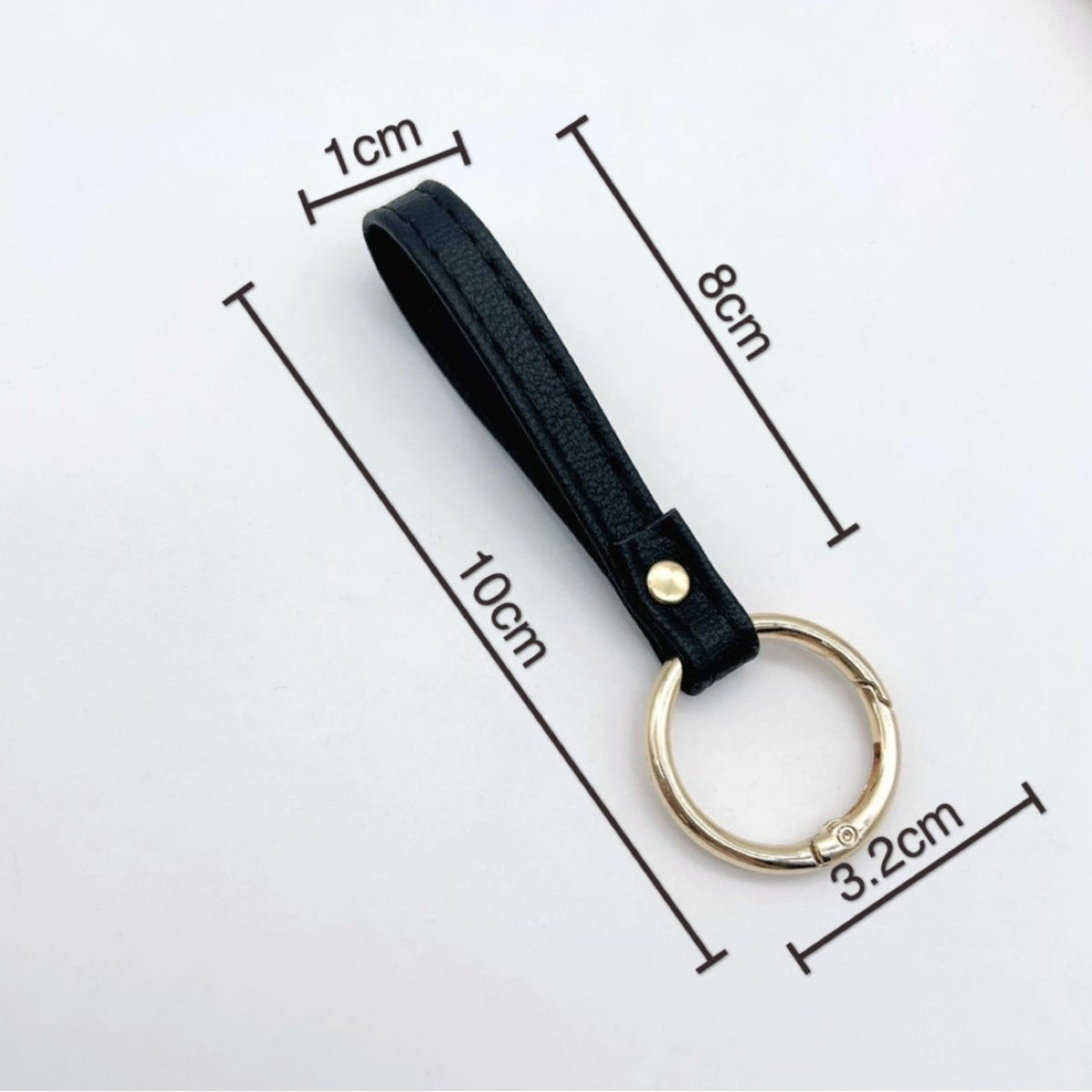 Leather Keychain Soft Textile Metal | Kelmera