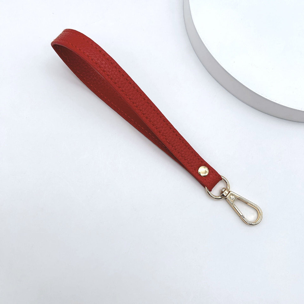 Leather Keychain Yellow Sky Blue | Kelmera