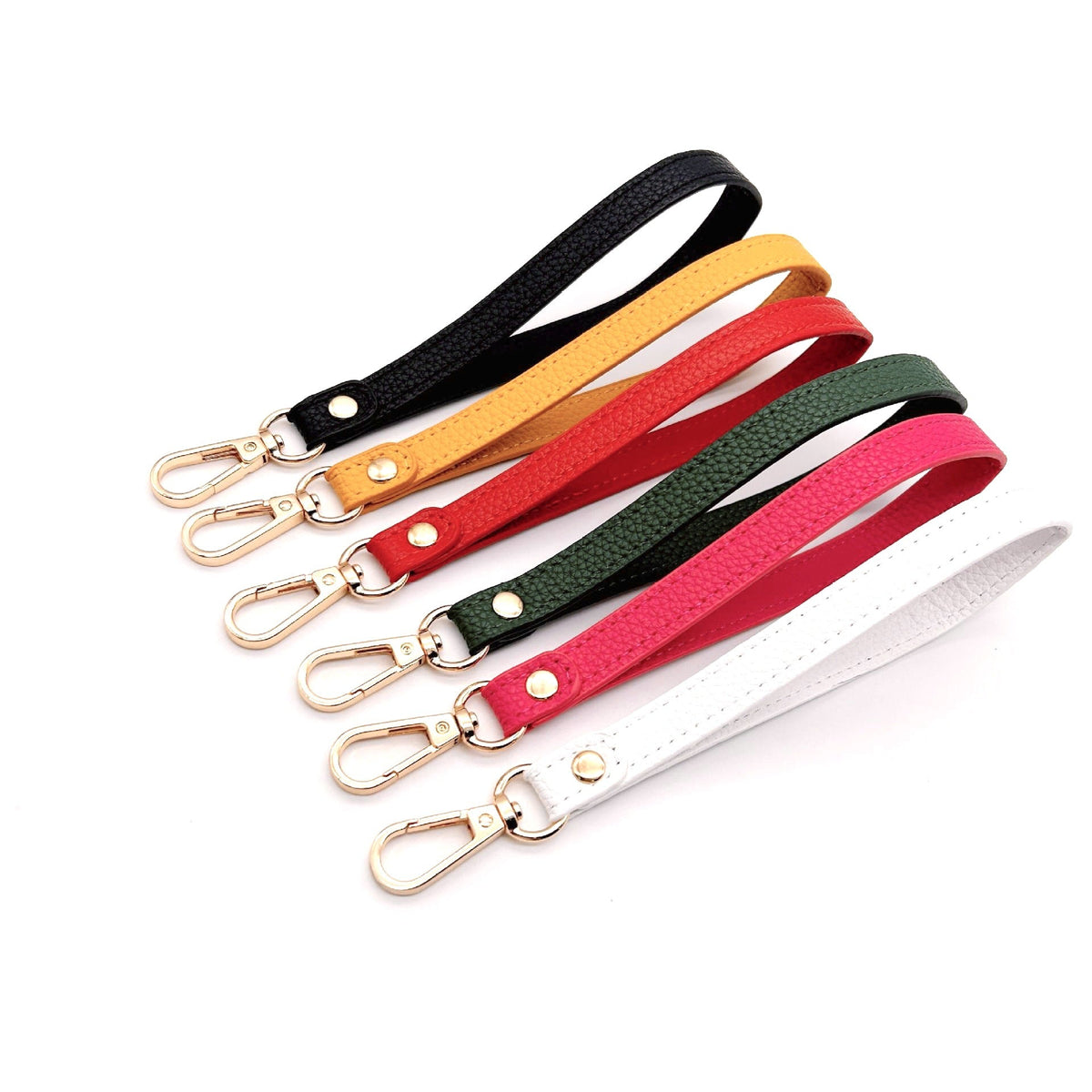 Leather Keychain Yellow Sky Blue | Kelmera