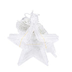 LED Acrylic Hanging Christmas Curtain Light Set with Reindeer Tree Bell and Star Ornaments | Kelmera