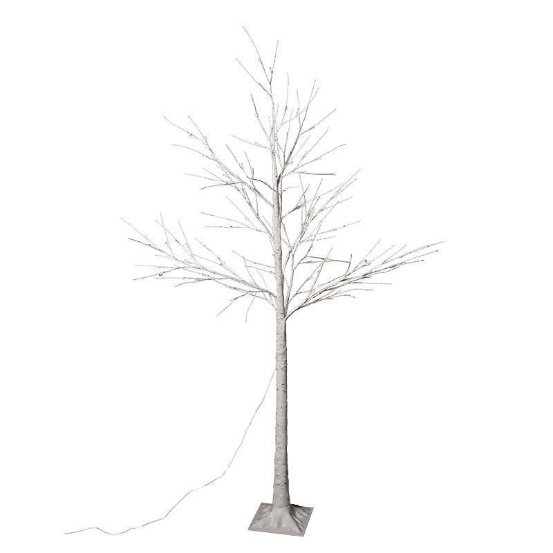 LED Birch Floor Lamp with Warm Fairy Lights and Flexible Branch Arms | Kelmera