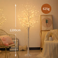 LED Birch Floor Lamp with Warm Fairy Lights and Flexible Branch Arms | Kelmera